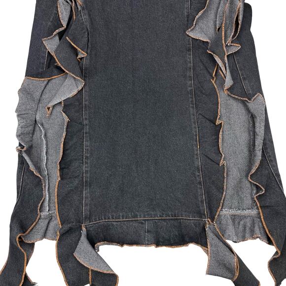 NWT LIONESS Rendezvous Denim Maxi Skirt Sz Medium - Picture 7 of 9